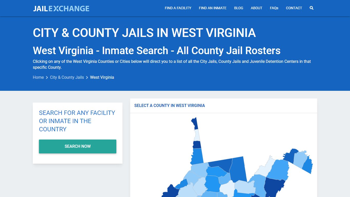 Inmate Search - West Virginia County Jails | Jail Exchange